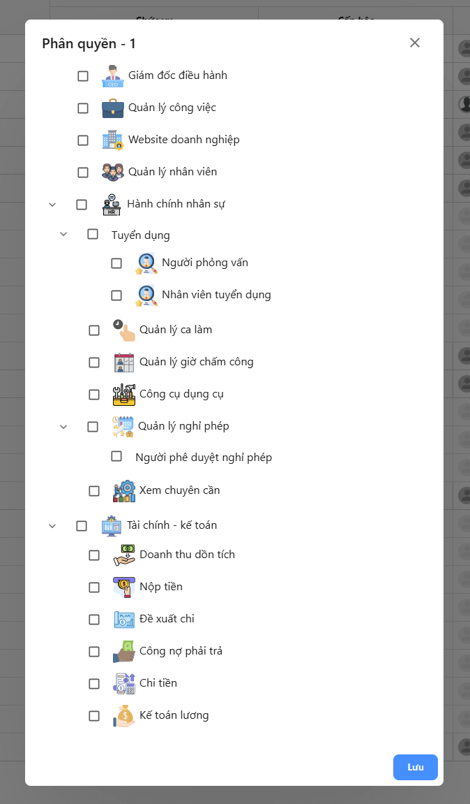 Phân quyền hệ thống